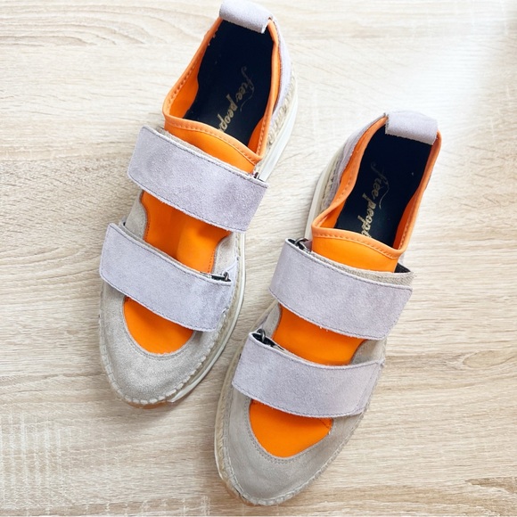 NEW Free People Chapmin Double Take Sneaker Tiger Lily Combo Size 40 - Picture 4 of 8